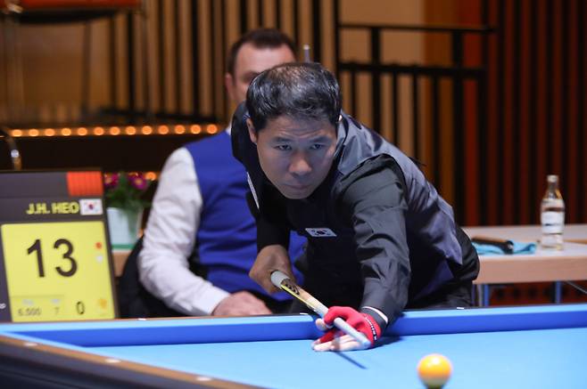 한국의 허정한(경남)은 조별리그부터 8강전까지 4경기를 모두 승리했다. SOOP 제공