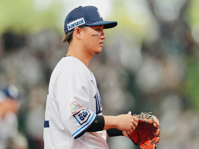 Ryusei Sato of the Seibu Lions