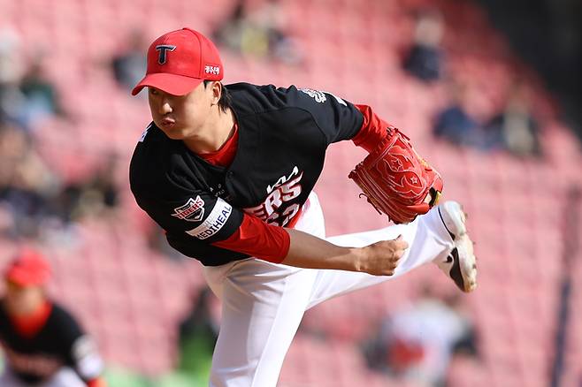 정해영이 역투하고 있다. 사진 | KIA 타이거즈