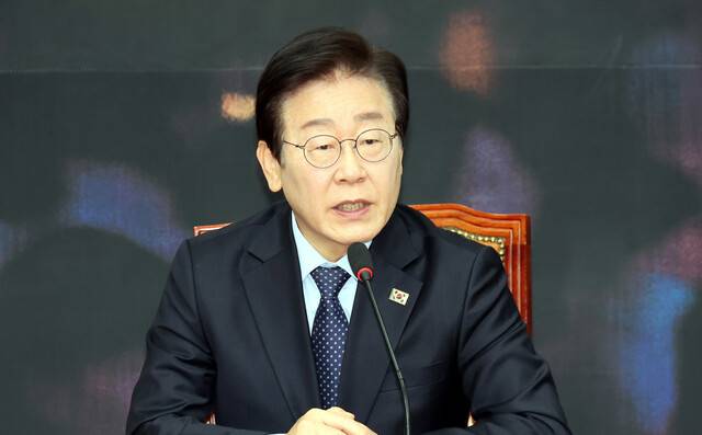 이재명 더불어민주당 대표. 김경호 선임기자 jijae@hani.co.kr