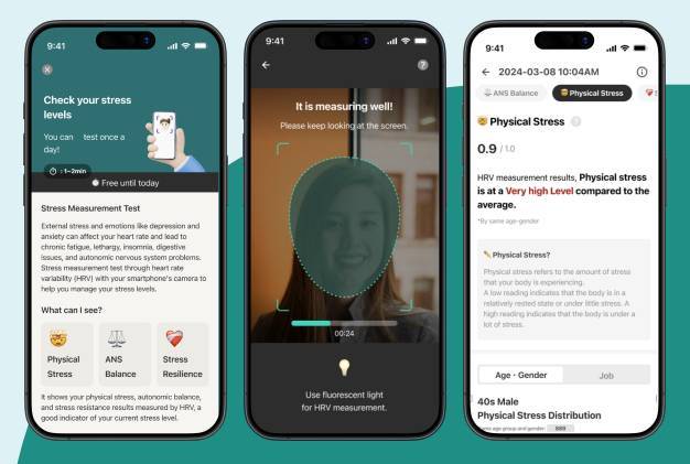 CES 2025에 참가한 주식회사 하이가 공개한 정서장애 진단 마음첵 서비스 / 출처=하이