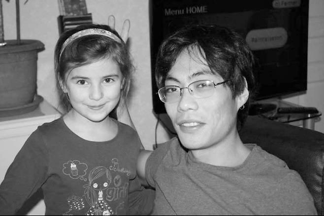 건강할 때의 장성탄 씨와 딸 엘로이즈 [아내 제공]