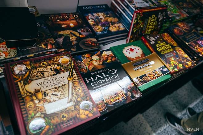 ▲ 게임 콘셉트 요리책이 즐비하군요