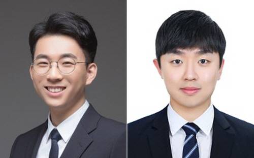 폭발 위험 없이 단 한 번 충전으로 1000㎞를 갈 수 있는 차세대 장거리 주행 배터리 개발을 위한 원리를 제시한 울산과학기술원 이현욱(왼쪽) 교수와 김민호 박사. 울산과학기술원 제공