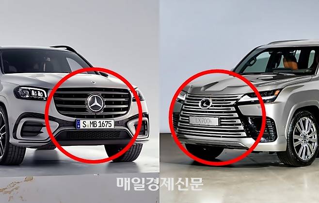 벤츠 GLS와 렉서스 LX [사진출처-=벤츠, 렉서스]