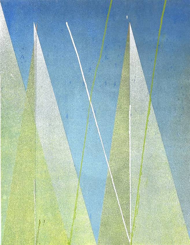 손지형, 연한톱니 2024 oil wax on canvas116.5x91 (눈 컨템포러리 제공)