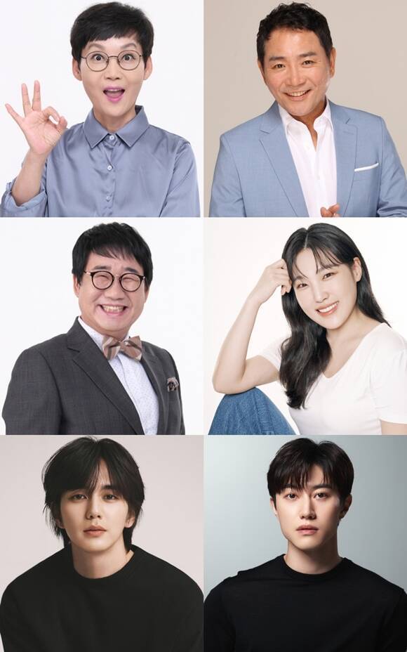 JTBC 새 예능프로그램 '대결! 팽봉팽봉'에 방송인 팽현숙 이봉원 이은지, 배우 곽동연 유승호, 방송인 최양락(왼쪽 위부터 시계방향)이 출연한다. /각 소속사