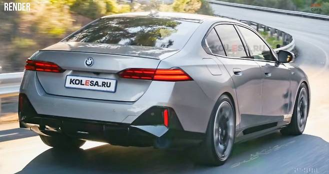 BMW '5시리즈 페이스리프트' 예상도 (출처 : KOLESA.RU)
