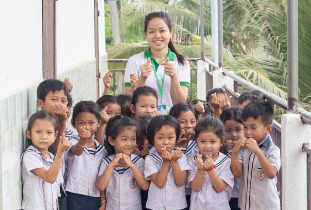캄보디아 교육사역 장면. 국제사랑재단 제공