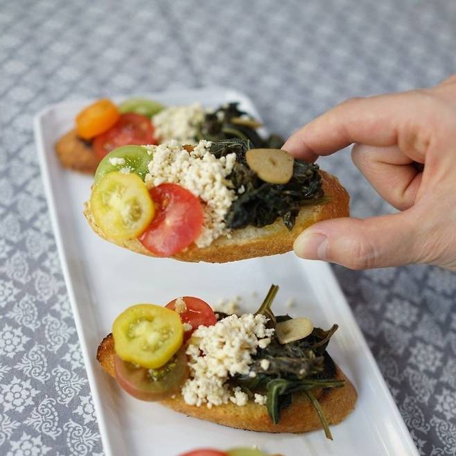 취나물 카나페 [우리의 식탁 제공]