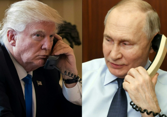 왼쪽부터 트럼프 미국 대통령, 푸틴 러시아 대통령 자료사진