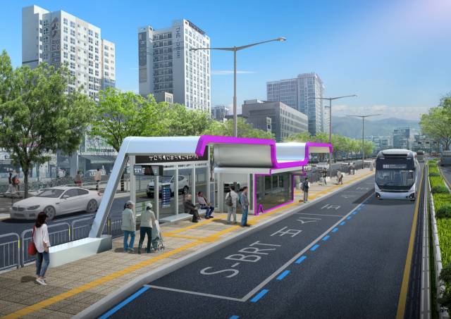 BRT 전용차로 조감도. 사진 제공=국토교통부