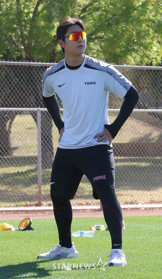 LG 우강훈. /사진=김진경 대기자