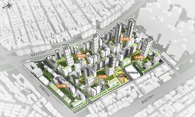 중랑구 모아타운 조감도 서울시 제공