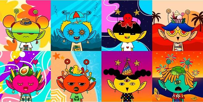 마리아트(Mariart) 작가가 오는 24일(현지시간) '크립토닷컴 NFT'와의 협업으로 출시하는 NFT 프로젝트 'Out of Orbit(아웃 오브 올빗)' / 사진=마리아트