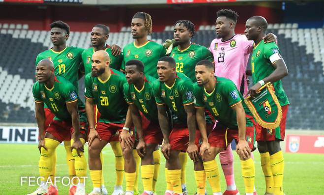 에스와티니전에 나선 카메룬 축구 대표팀. 카메룬축구협회 인스타그램