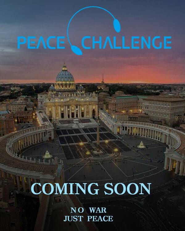 ▲ 유엔 본부(위 사진)과 바티칸 광장을 배경으로 디자인된 '노 워 저스트 피스'&nbsp;포스터. 제공|피스챌린지그룹㈜