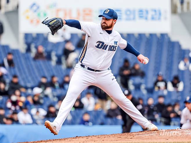 22일 광주-KIA챔피언스필드에서 열리는 2025 신한 SOL Bank KBO리그 정규시즌 개막전 NC 다이노스와 KIA 타이거즈의 경기, NC 로건 앨런이 선발투수로 나선다. NC 다이노스