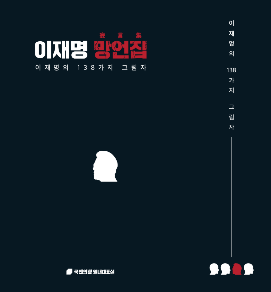 국민의힘이 21일 공개한 ‘이재명 망언집’ 표지 [국민의힘 원내대표실 제공]