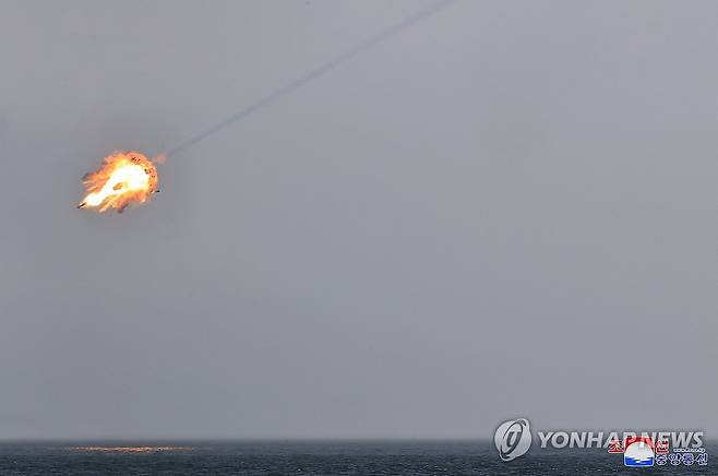 북 "최신 반항공미사일 시험발사 성공"…김정은 참관 (평양 조선중앙통신=연합뉴스) 북한이 최근 양산에 착수한 최신형 지대공 미사일 시험발사에 성공했다고 21일 밝혔다. 미사일총국은 20일 군수공업기업소에서 본격적인 생산에 들어간 최신형 반항공(지대공)미사일 무기체계의 종합적 전투성능검열을 위한 시험발사를 진행했다고 조선중앙통신이 21일 보도했다. 2025.3.21 
    [국내에서만 사용가능. 재배포 금지. For Use Only in the Republic of Korea. No Redistribution] nkphoto@yna.co.kr