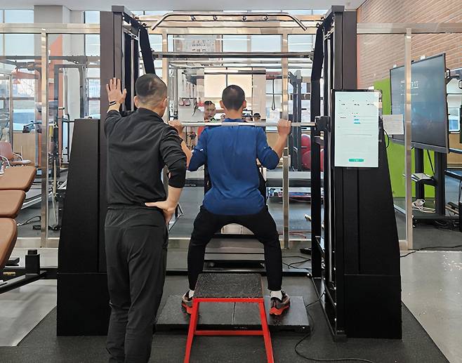 SEGYM 실사용 모습. 사진제공=휴머닉스