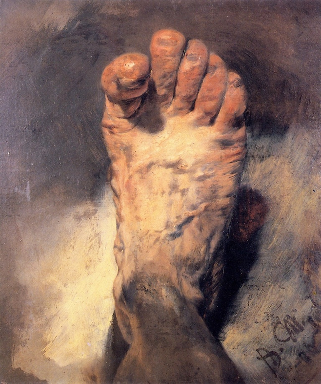 Adolph Menzel [The Artist’s foot], 1876 ©Staatliche Museen zu Berlin