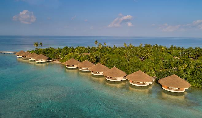 10채의 수상 트리트먼트 파빌리온. 사진제공|팜투어