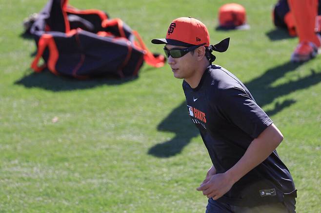 ▲ 이정후는 시즌 전 마지막 3경기에 출전 후 시즌 개막전 출전을 조준한다 ⓒ연합뉴스