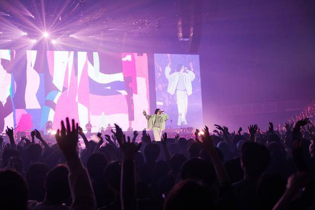 요네즈 켄시가 지난 22일 첫 내한 공연으로 팬들을 만났다. 라이브네이션코리아 제공