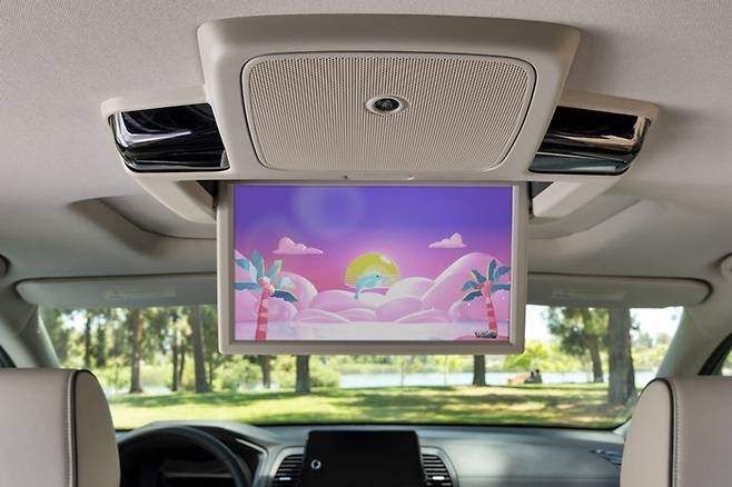 혼다 신형 오딧세이 2열 모니터 [사진출처=혼다]