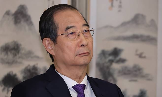 한덕수 국무총리. 연합뉴스