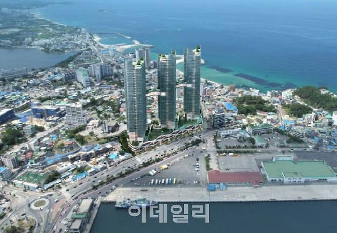 속초의 한 오션뷰 아파트 모습