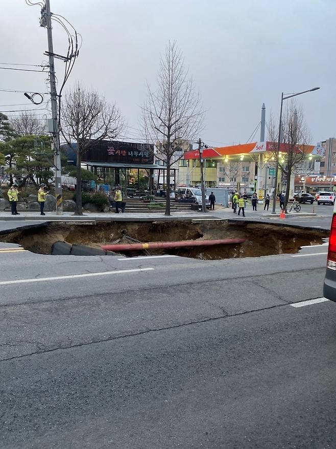 사고 현장 사진 /  출처 : 시청자 제보