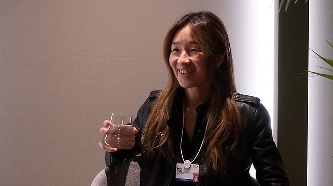 최예진 엔비디아 대형언어모델(LLM) 연구 부문 선임디렉터가 매일경제와 인터뷰하고 있다.  배병민 MBN 기자