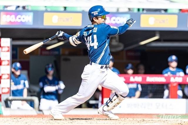 김휘집은 23일 광주 KIA전에서 타점을 올리며 NC 승리에 힘을 보탰다. 사진=NC 제공