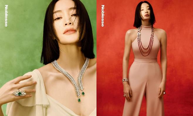 배우 김혜수의 하이주얼리 화보가 공개됐다. /사진=김혜수 인스타그램(노블레스 매거진)