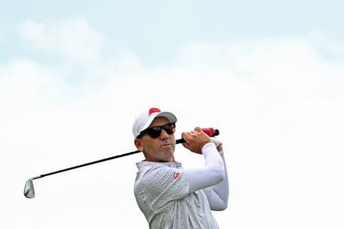 세르지오 가르시아가 지난 14일 싱가로프에서 열린 LIV 골프 싱가포르 대회에서 스윙을 하고 있다. 로이터 연합뉴스