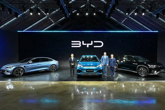 1월 16일 열린 BYD 전기차 국내 공식 출시 행사