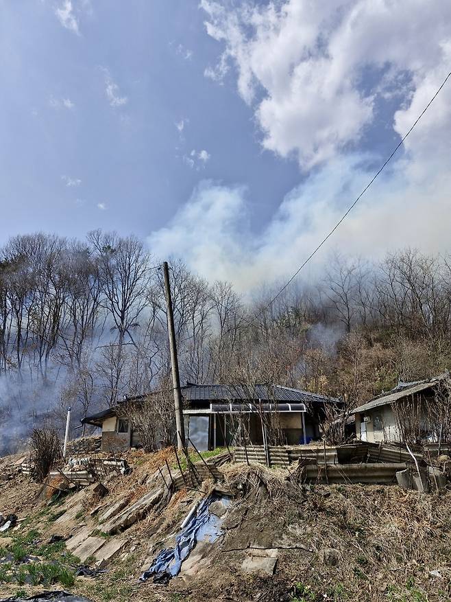 영주 산불 현장 [산림청 중앙산불방지대책본부 제공, 재판매 및 DB 금지]