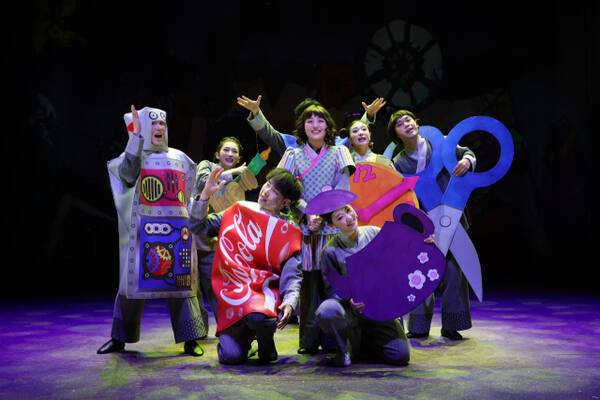 수원시립공연단의 가족 뮤지컬 ‘신데룰라 이야기’ 공연 장면. 공연단 제공