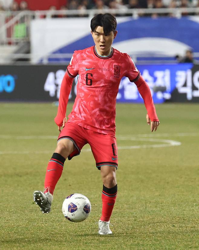 25일 수원월드컵경기장에서 열린 요르단과 경기에 출전해 황인범