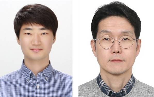 한국재료연구원 나노재료연구본부 박지훈 선임연구원(왼쪽)과 김종우 책임연구원이 차세대 비희토류 기반 Mn-Bi 영구자석 제조 기술을 개발했다.