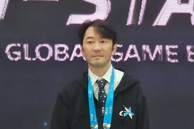 2023년 부산 벡스코에서 열린 지스타 개막식 무대에 선 김창한 크래프톤 대표. [이영기 기자/20ki@]