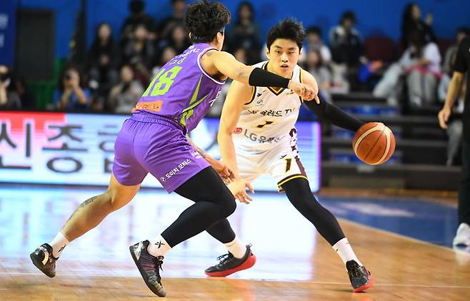 [서울=뉴시스] 프로농구 창원 LG의 유기상. (사진=KBL 제공) *재판매 및 DB 금지