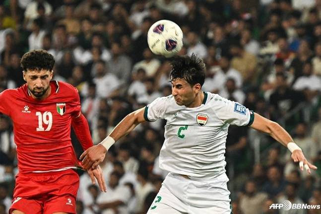 이라크와 팔레스타인 경기 중. /AFPBBNews=뉴스1