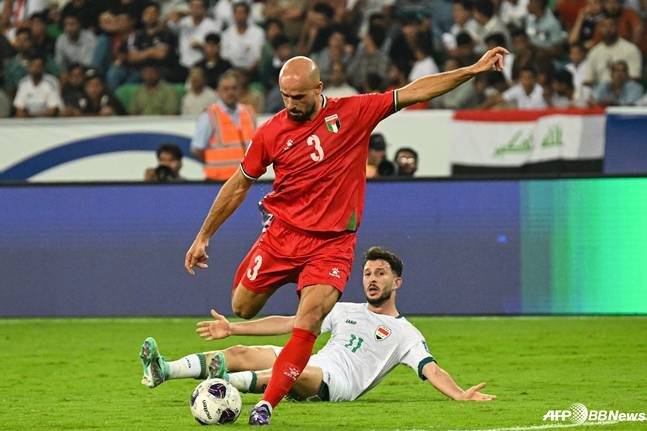 이라크와 팔레스타인 경기 중. /AFPBBNews=뉴스1