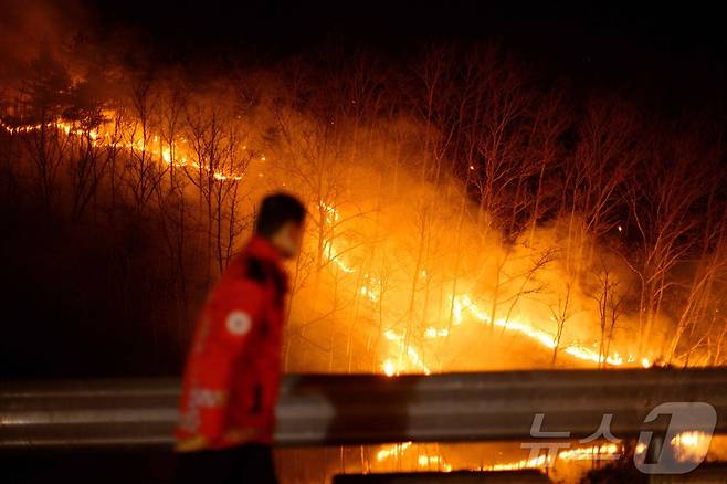 안동 산불 ⓒ AFP=뉴스1 ⓒ News1