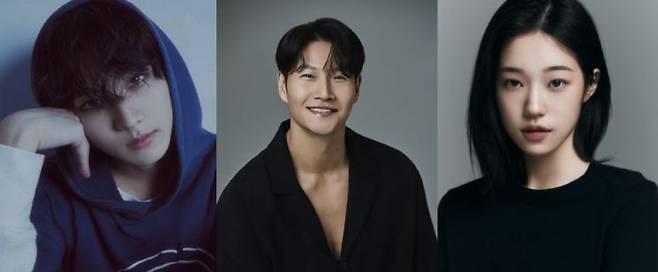 왼쪽부터 가수 정원, 가수 김종국, 배우 노윤서