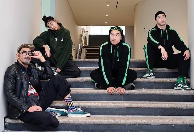 김보람 앰비규어스댄스컨퍼니 감독과 김지혜, 이학, 장경민 대표(왼쪽부터) / 이상섭 기자