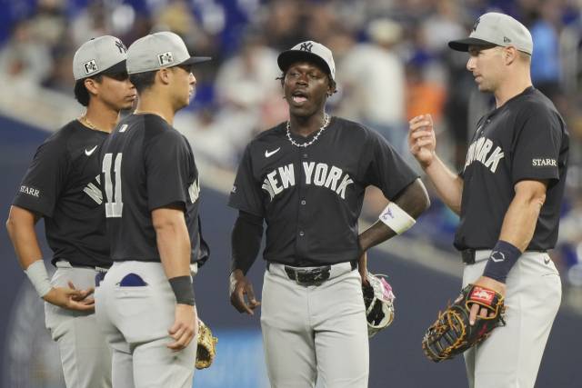 뉴욕 양키스 선수들. AP연합뉴스